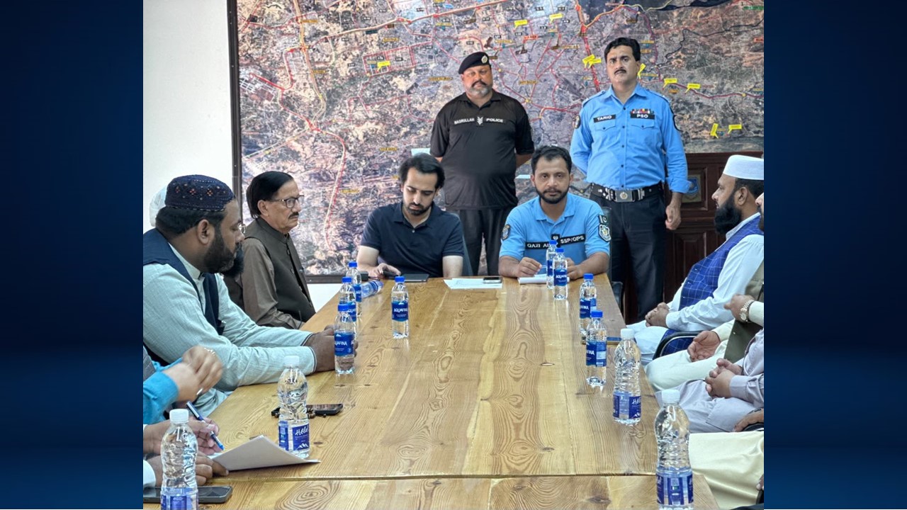 SSP Operations Islamabad reviews Security Arrangements for Eid Milad-un-Nabi ﷺ Processions