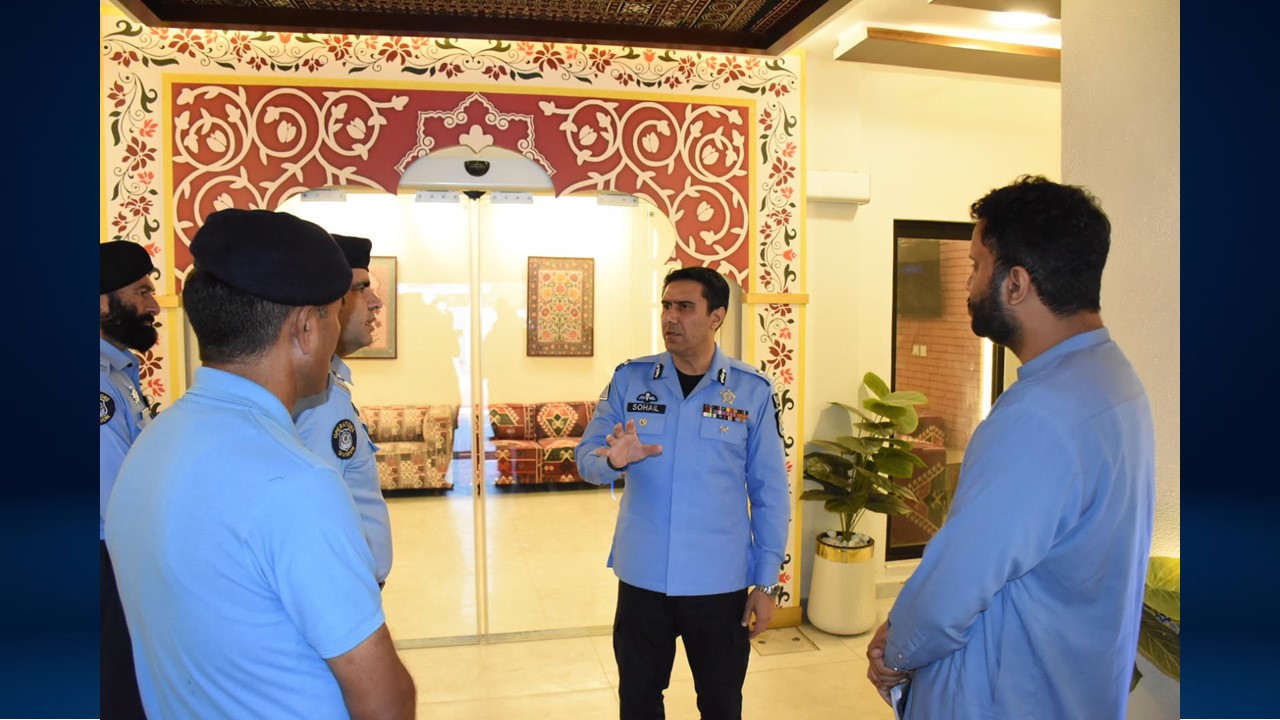 IGP Islamabad Visits Capital Patrols Headquarters and Police Stations; Reviews Development Work and Public Facilities