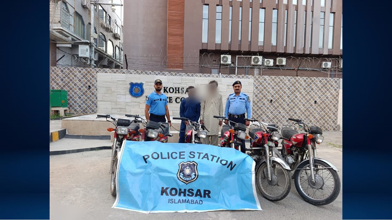 Islamabad Police Crack Down on Motorcycle Theft Gangs, Arrest 10 accused, Recover 19 Stolen Motorcycles