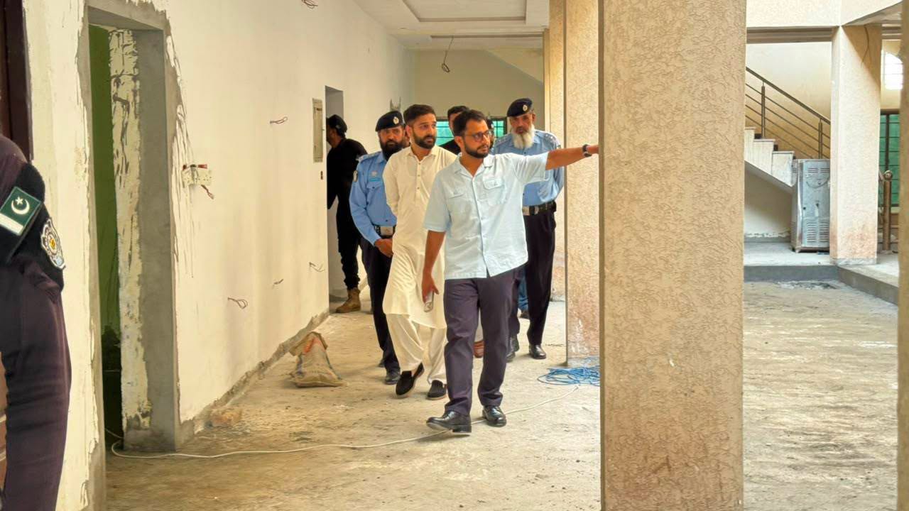 SSP Operations Islamabad reviews construction progress at Capital Patrol Unit Headquarters