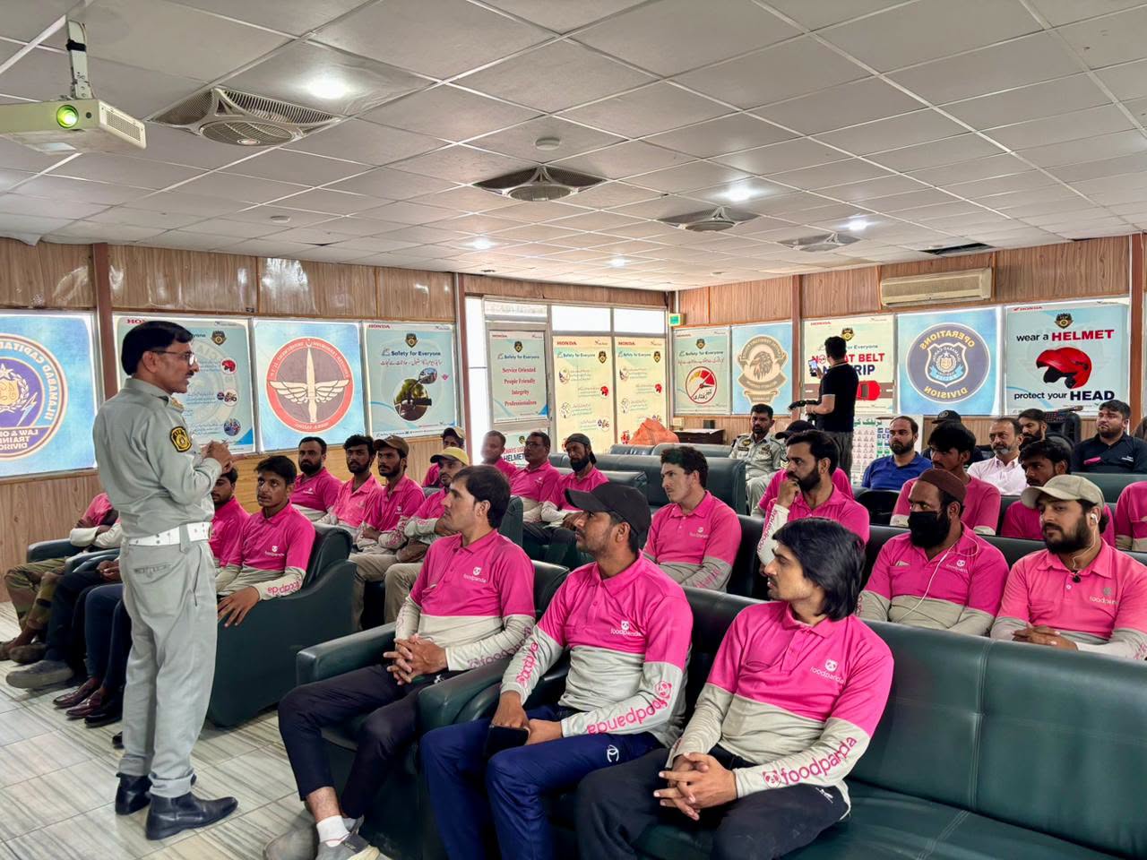 Islamabad Traffic Police Holds Road Safety Awareness Workshop for Foodpanda Riders