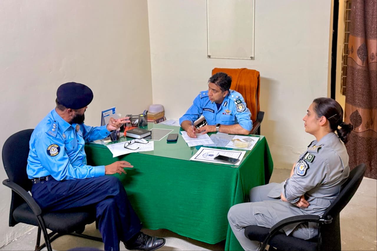 DG Safe City / DIG Traffic reviews progress of Capital Patrol Unit construction project