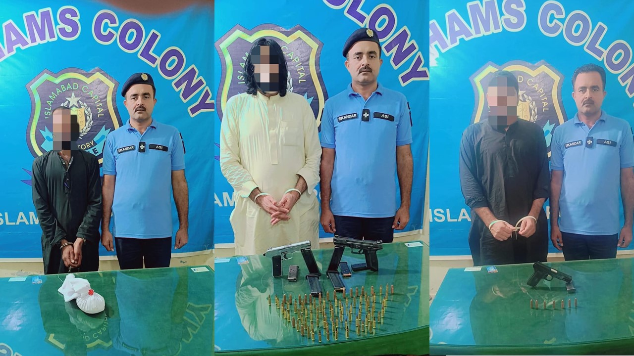 Islamabad Police arrest 23 Accused; Drugs and Illegal Weapons Recovered