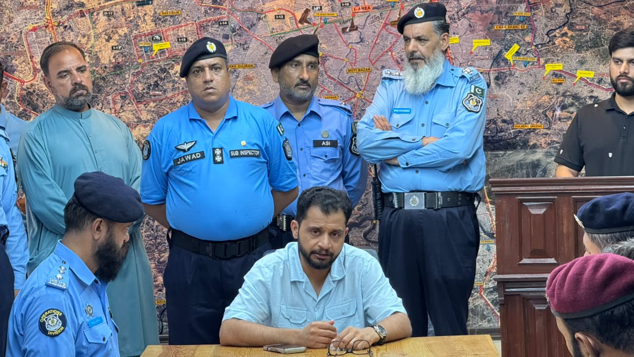 SSP Operations Islamabad briefs Capital Patrol Unit officers
