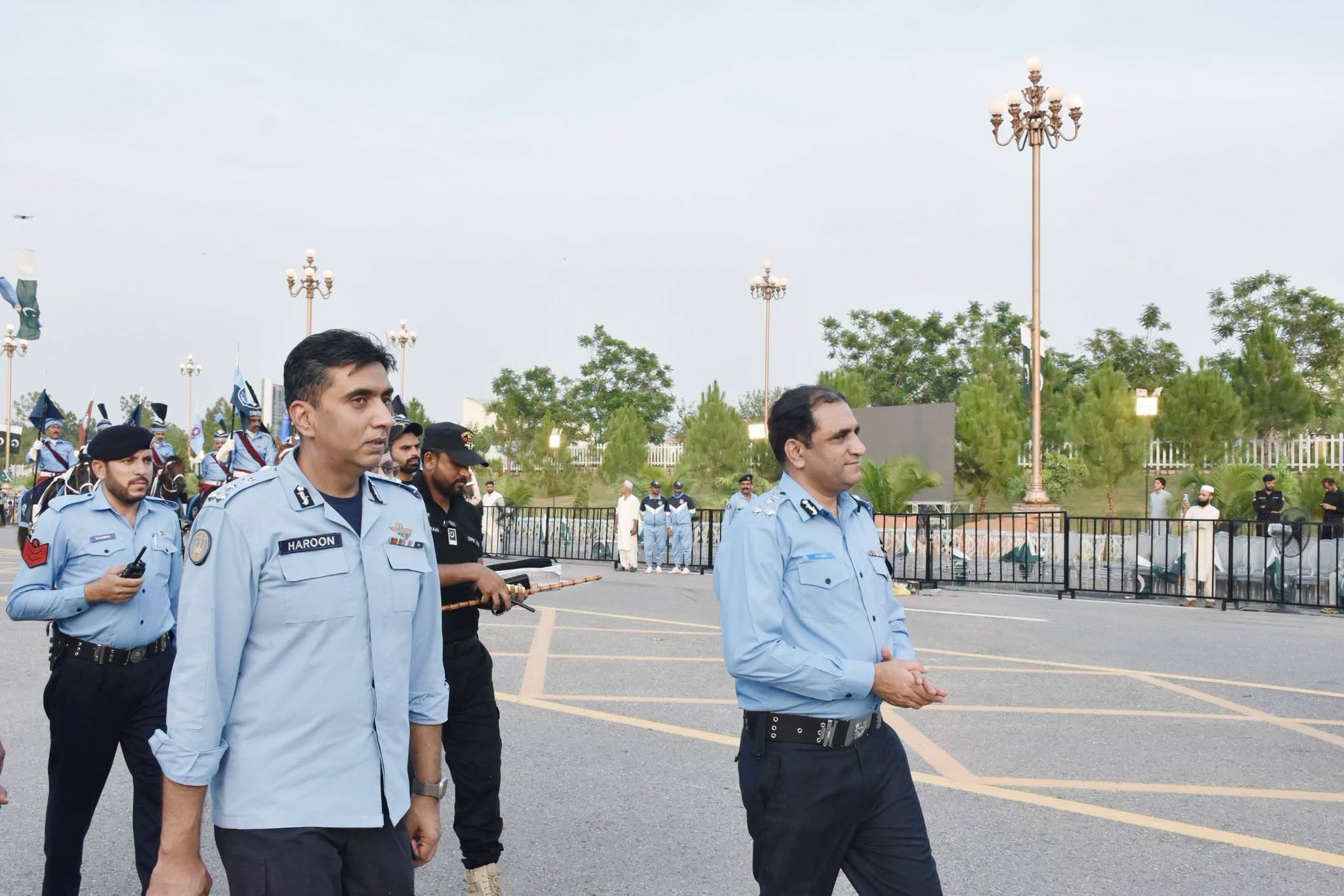 DG Safe City and DIG Law & Order and Training Review Independence Day Security Arrangements