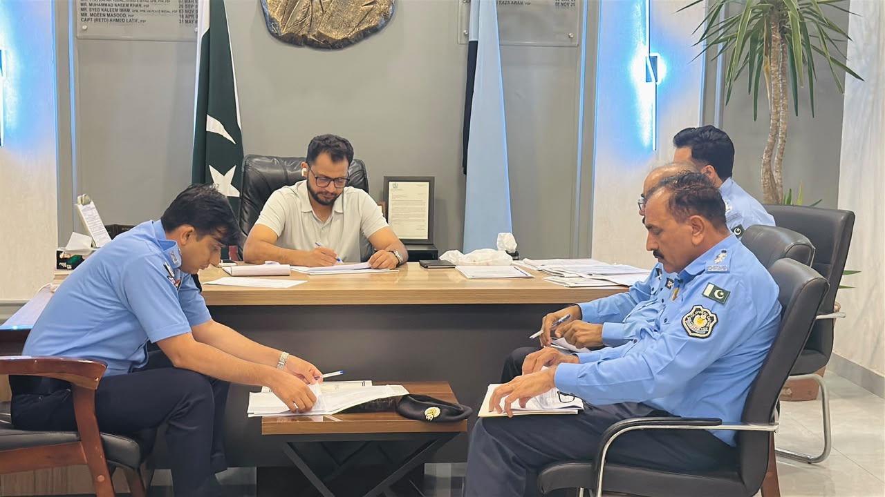 SSP Operations Islamabad Qazi Ali Raza chairs key crime review meeting with Sawan Zone officers