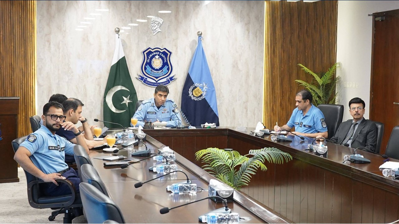 IGP Islamabad Reviews Key Institutional Initiatives in Online Meeting with Senior Officers