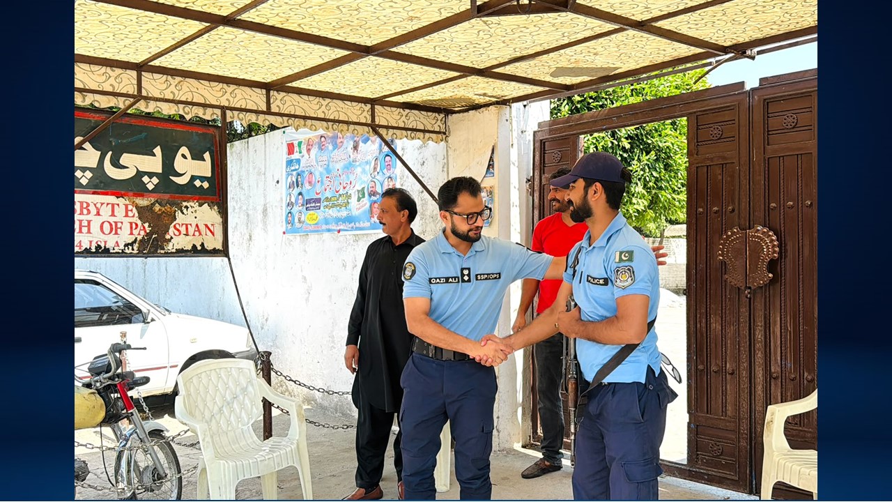 SSP Operations Islamabad Remains Active in the Field on Sunday, Reviews Church Security Arrangements