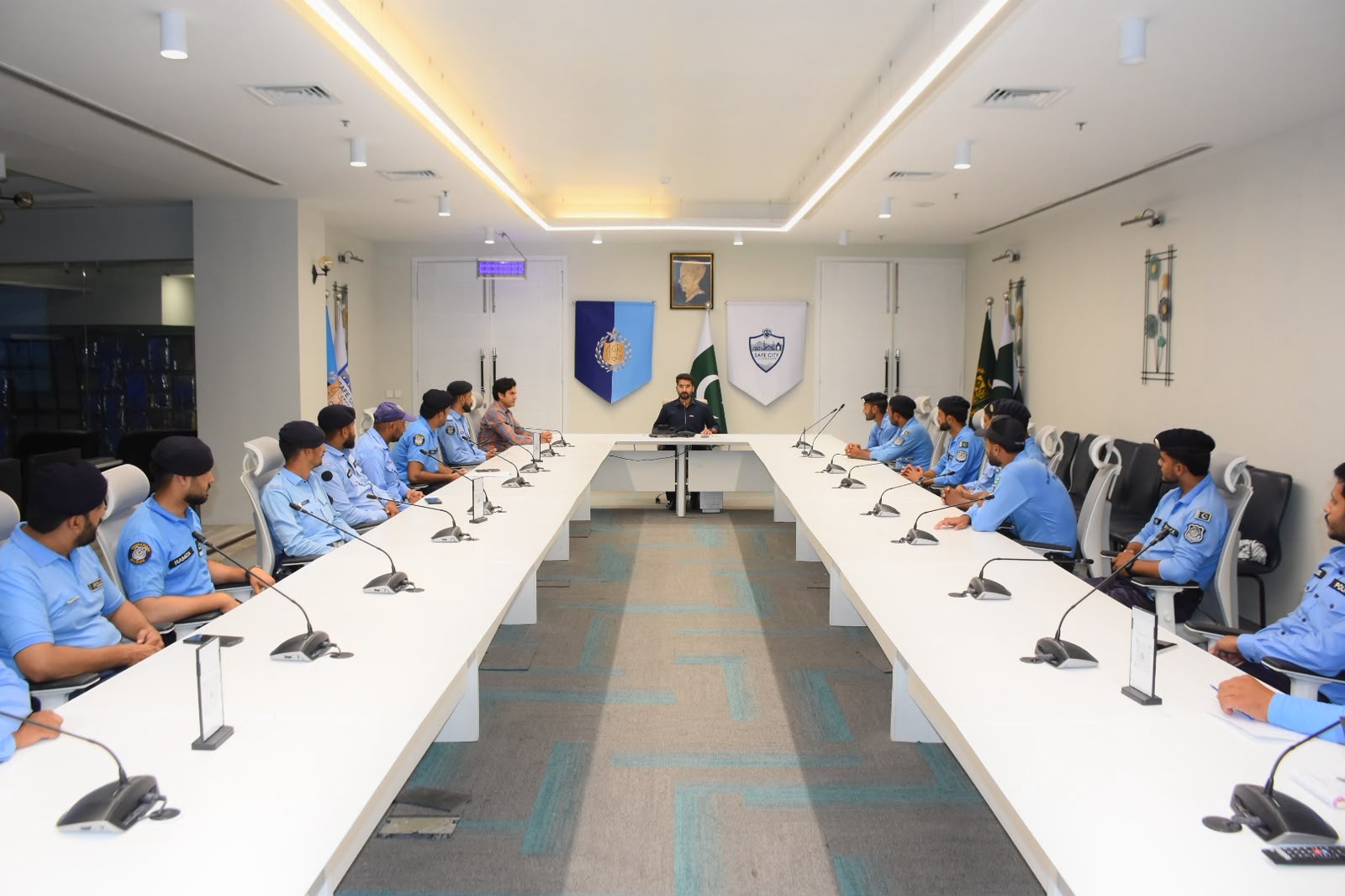 Assistant Director Safe City Abbas Mehdi holds meeting with Capital Patrol Unit Officers